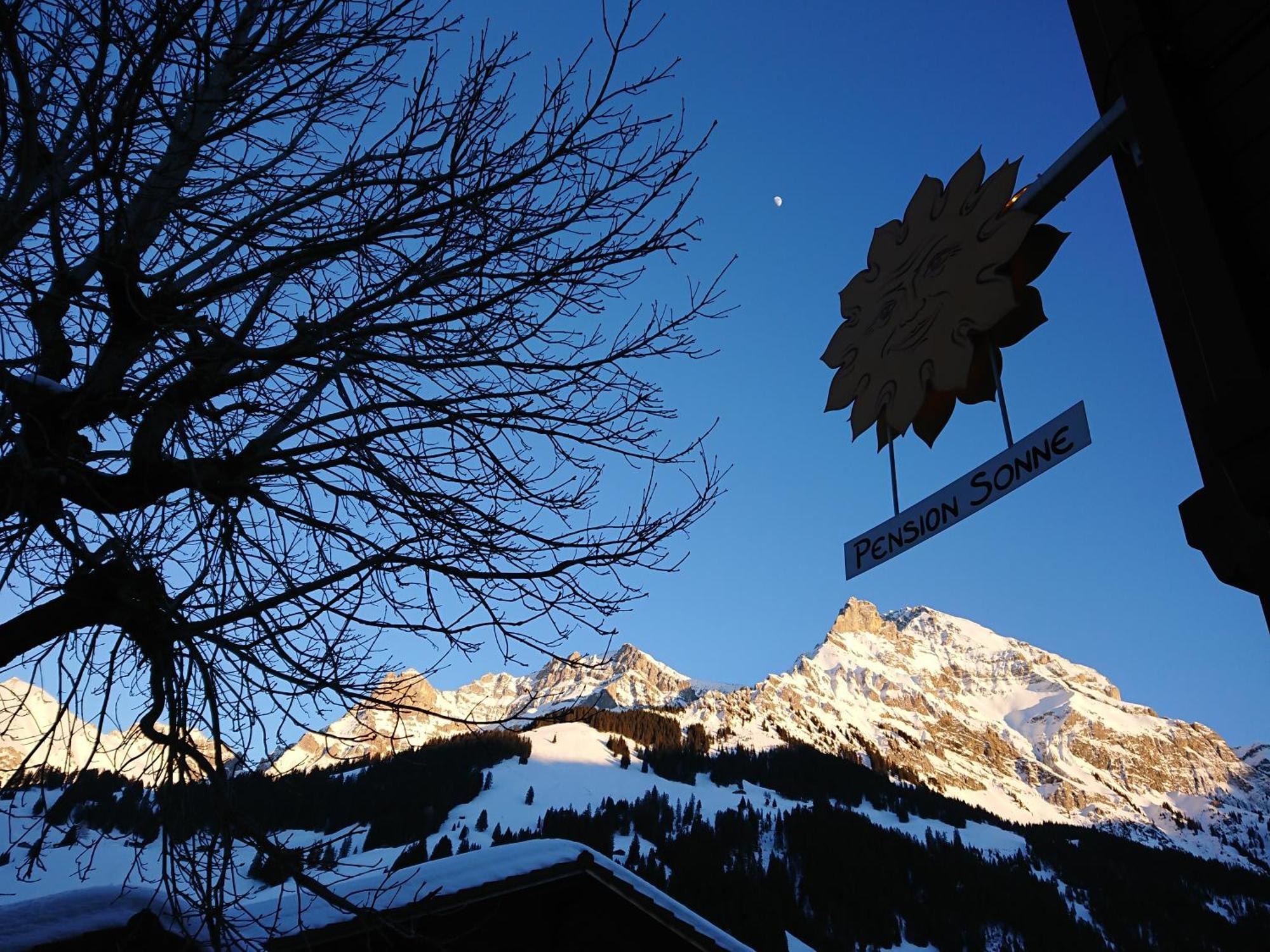 Pension Sonne Adelboden Buitenkant foto